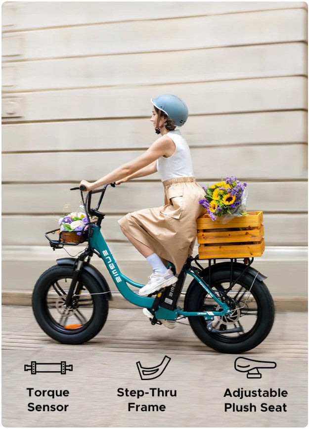 ENGWE L20 Boost Elcykel – 250W med 48V 13.5Ah batteri